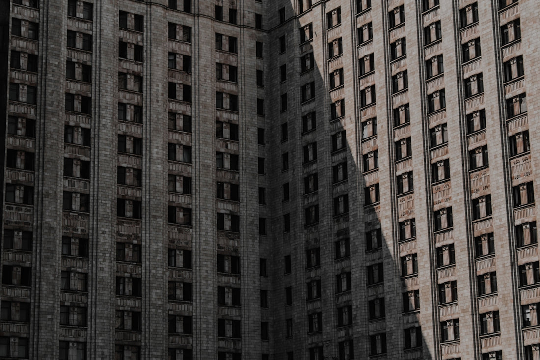 a tall building with many windows
