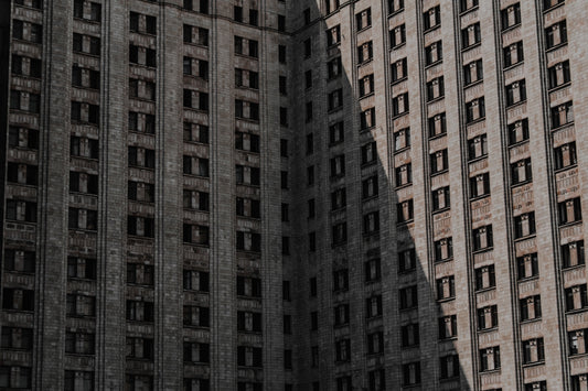 a tall building with many windows