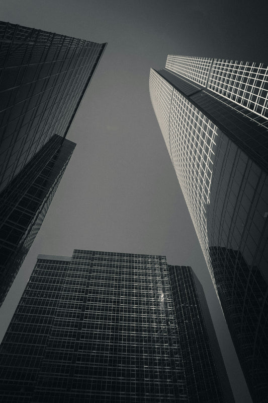 a few skyscrapers in a city