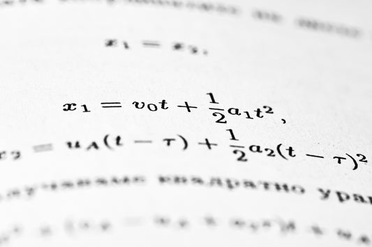 Mathematical equations are written on a white page.